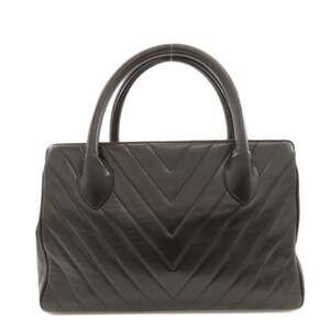 CHANEL Black Lambskin Leather Bag